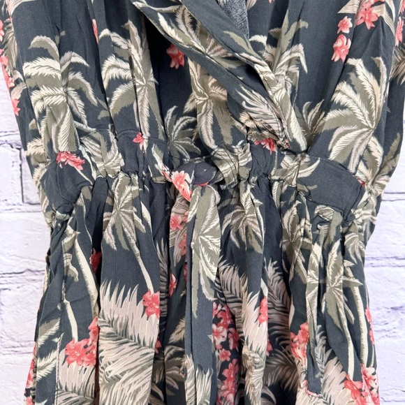 New One Teaspoon Palm Kingston Playsuit Romper Black Floral Size XS - Picture 5 of 10